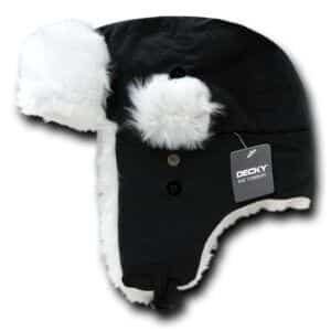 Aviator Hat Black & White