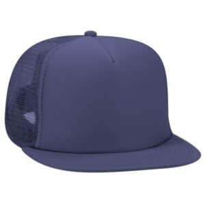 Five Panel High Crown Golf Mesh Cap Navy