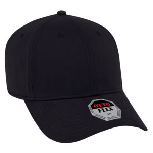 Otto Flex Stretch Cotton Twill Cap Black