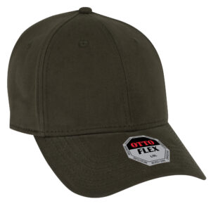 Otto Flex Stretch Cotton Twill Cap Dark Olive Green