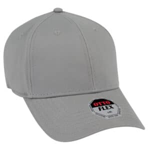 Otto Flex Stretch Cotton Twill Cap Grey