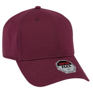 Otto Flex Stretch Cotton Twill Cap Maroon