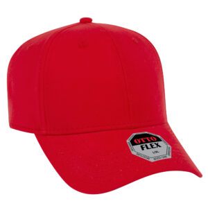 Otto Flex Stretch Cotton Twill Cap Red