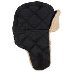 Quilted Three Panel Trapper Hat