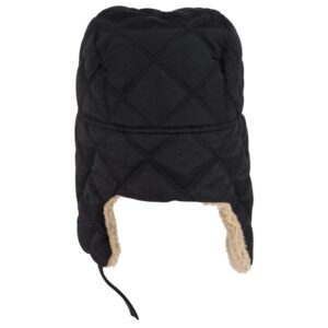 Quilted Three Panel Trapper Hat 3