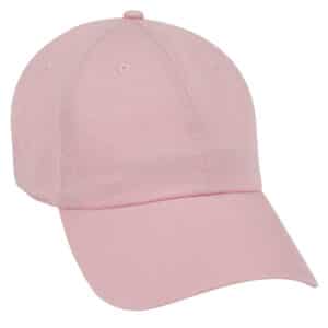 Six Panel Garment Wash Cotton Dad Cap Pink