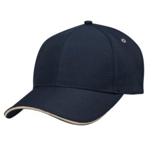 100% PET Cap Navy Sandstone