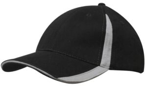 Brushed Heavy Cotton Cap Black Grey
