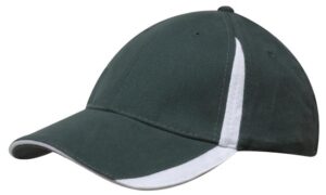 Brushed Heavy Cotton Cap Bottle White