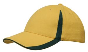 Brushed Heavy Cotton Cap Gold Bottle
