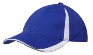 Brushed Heavy Cotton Cap Royal White