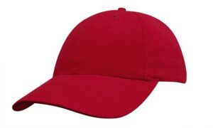 Brushed Heavy Cotton Youth Size Cap Red