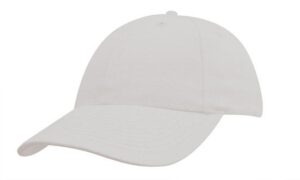 Brushed Heavy Cotton Youth Size Cap White