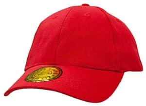 Brushed Heavy Cotton plus Spandex Cap Red