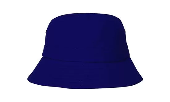 Brushed Sports Twill Childs Bucket Hat Royal