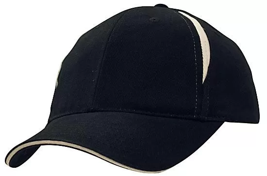 Crown Inserts Brushed Heavy Cotton Sandwich Cap Navy White