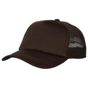 Foam Mesh Trucker Cap Brown Brown