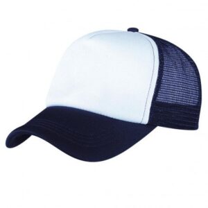 Foam Mesh Trucker Cap Navy White