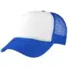Foam Mesh Trucker Cap Royal White