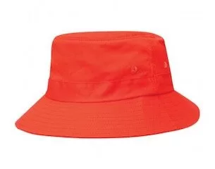 Kids Twill Bucket Hat Red