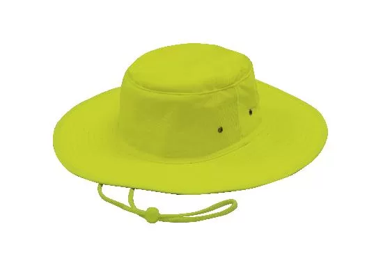 Luminescent Safety Hat Fluro Green