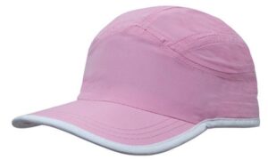 Microfibre Sports Cap plus Trim Pink White