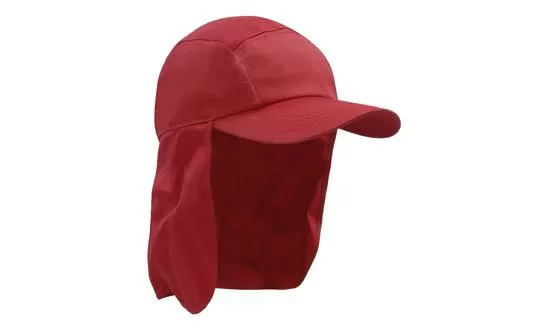 Poly Cotton Legionnaire Hat Red