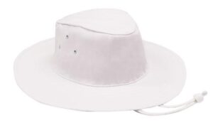 Poly Cotton Slouch Hat White