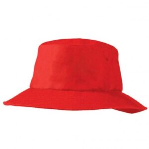 Poly Viscose Bucket Hat Red