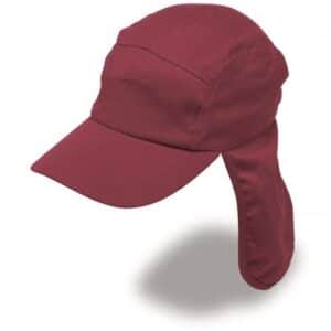 Poly Viscose Legionnaire Hat Maroon