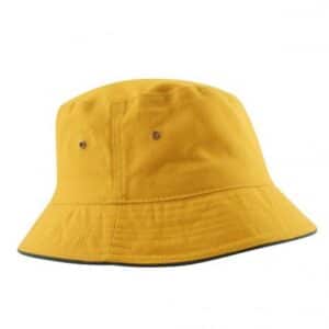Sandwich Brim Bucket Hat Gold Bottle