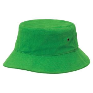 Sandwich Brim Bucket Hat Lime Lime