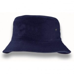 Sandwich Brim Bucket Hat Navy