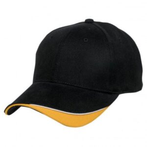 Signature Cap Black White Gold