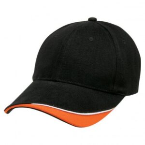 Signature Cap Black White Orange