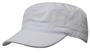 Sports Twill Military Cap White