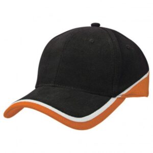 Sunset Cap - Black White Orange