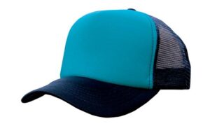 Truckers Mesh Cap Cyan Navy