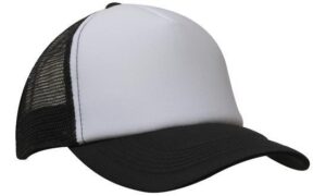 Truckers Mesh Cap White Black