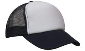 Truckers Mesh Cap White Navy