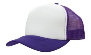 Truckers Mesh Cap White Purple