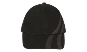 Tyre Tracks Brushed Heavy Cotton Cap Black