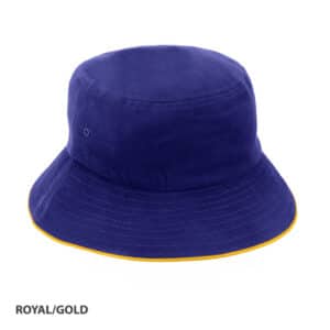 Bucket Hat Sandwich Design royal gold