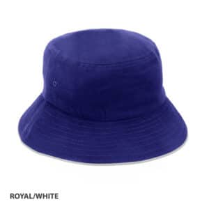 Bucket Hat Sandwich Design royal white