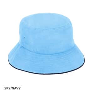 Bucket Hat Sandwich Design sky navy