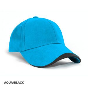 Contrast Kids Cap aqua black