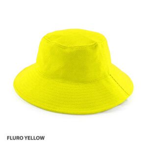 PQ Mesh Bucket Hat fluro yellow