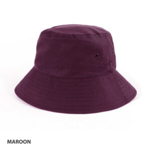 Polycotton School Bucket Hat maroon