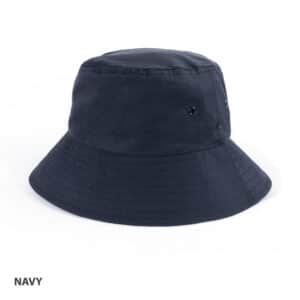 Polycotton School Bucket Hat navy