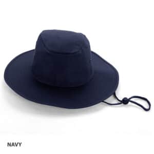 Polycotton Slouch Hat navy